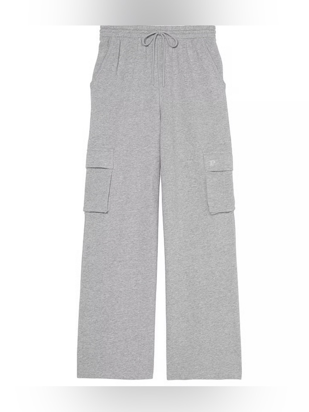 PINK CAMPUS FLEECE WIDE-LEG CARGO SWEATPANTS XL